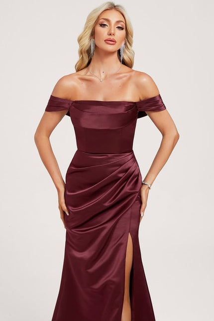 Robe Trapèze Bordeaux Chic - gallery 3