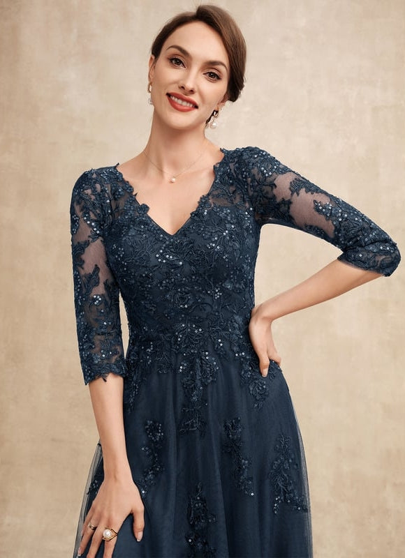 Robe Trapèze Élégance Tulle Cristal - gallery 2