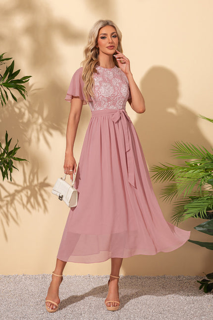 Robe Trapèze Roseau Éthéré