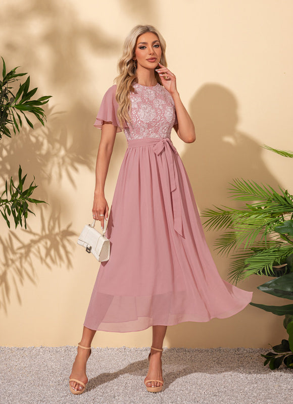 Robe Trapèze Roseau Éthéré