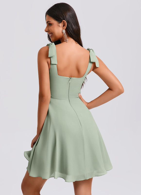 Robe Trapèze Émeraude Douce - gallery 3