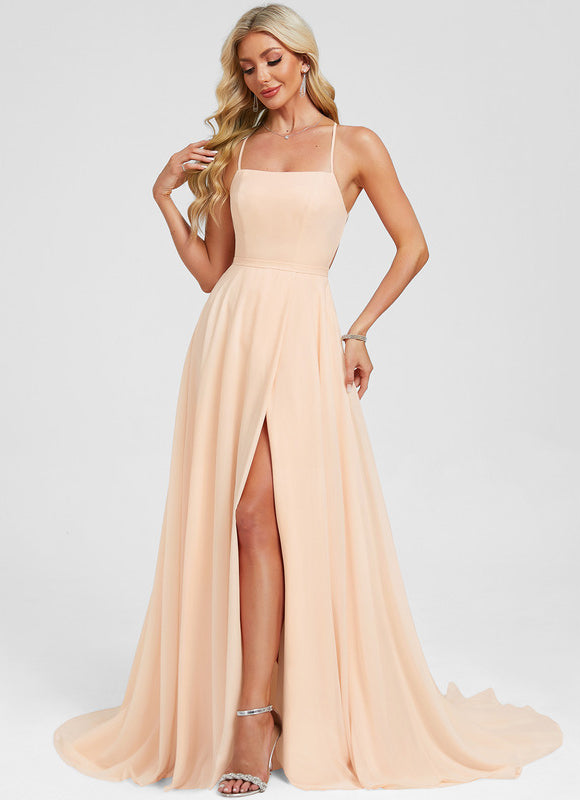 Robe Trapèze Peach Élégance Flottante - gallery 5