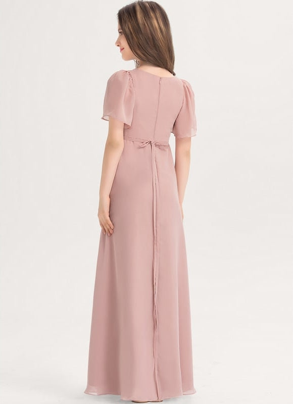 Robe Trapèze Vert Doux Éclat - gallery 3