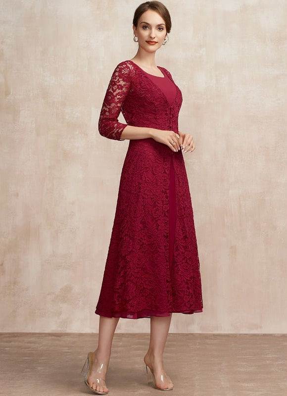 Robe Trapèze Rouge Évanescence - gallery 3