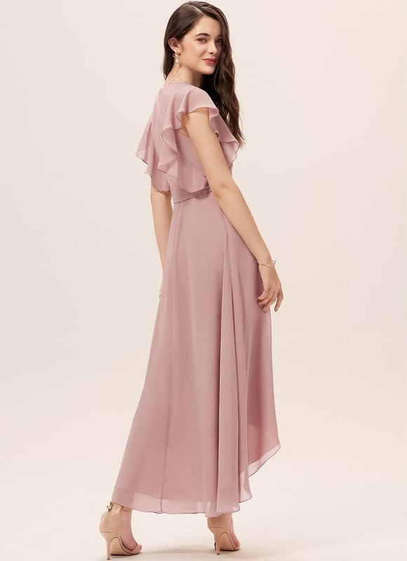 Robe Trapèze Fluide Asymétrique - gallery 2