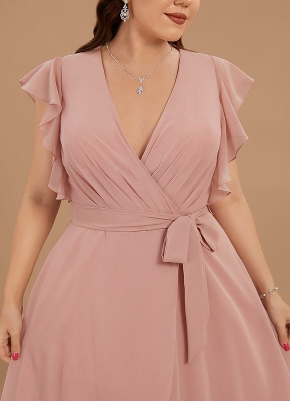 Robe Trapèze Flottante Verte - gallery 6