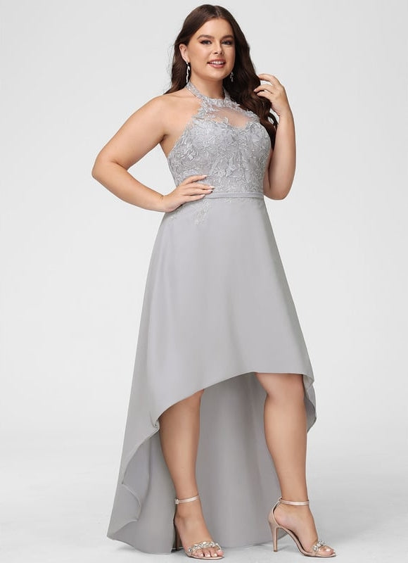 Robe Trapèze Sérénité Dentelle Céleste - gallery 8