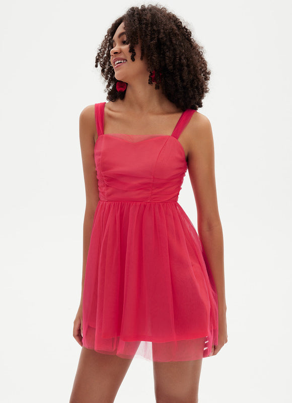 Robe Trapèze Fuchsia Envoûtante - gallery 9
