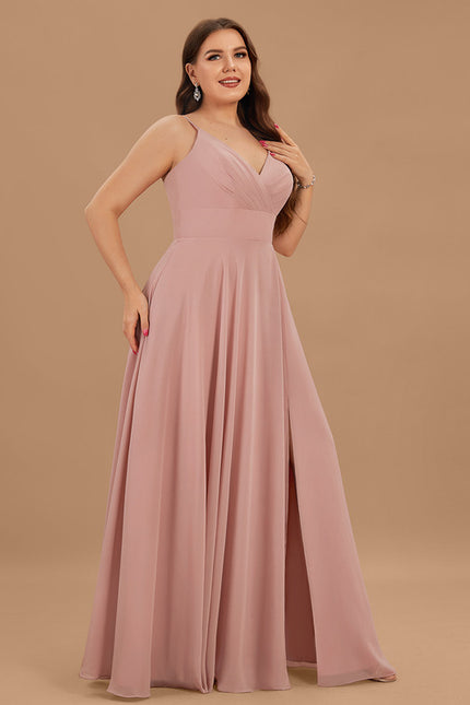 Robe Trapèze Bleu Élégant Longue - gallery 6