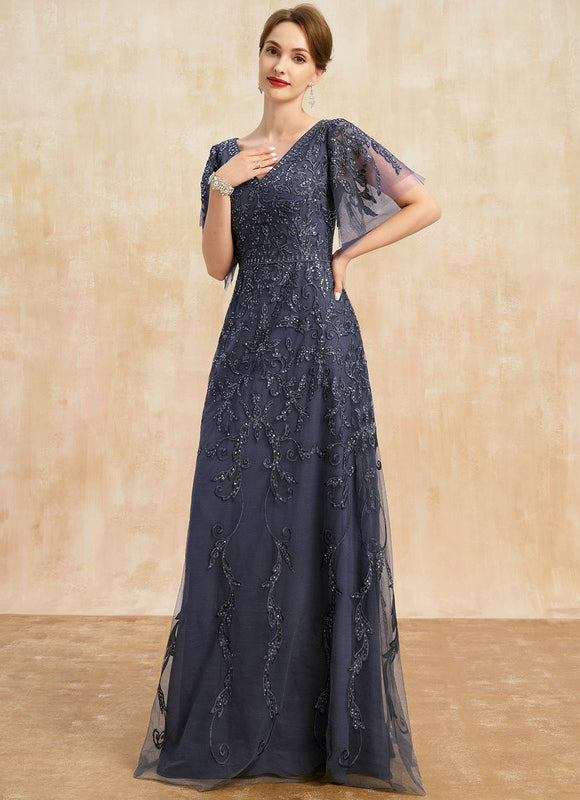 Robe Trapèze Élégance Tulle Cristal - gallery 3