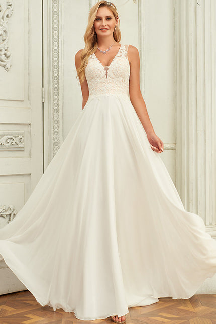 Robe Trapèze Éthérée Satinée - gallery 1