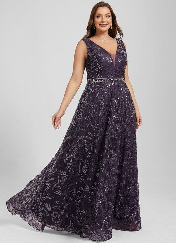 Robe Trapèze Élégance Pourpre - gallery 7