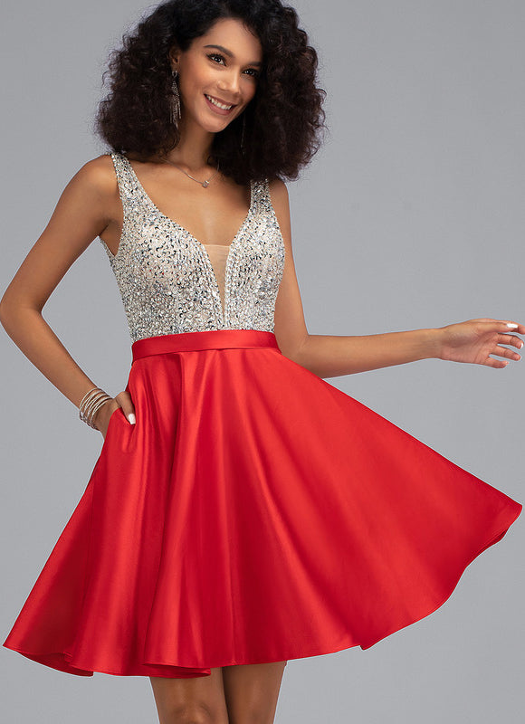 Robe Trapèze Rêve Écarlate - gallery 2
