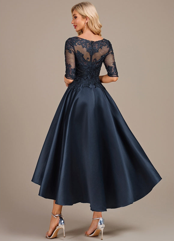 Robe Trapèze Marine Élégante - gallery 5