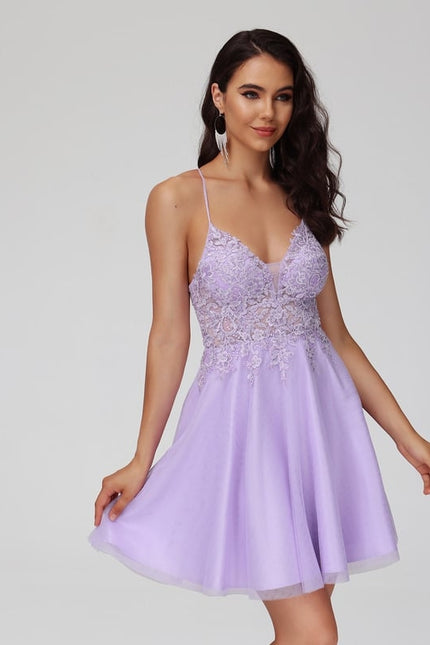 Robe Trapèze Rêve Lilas Flottant