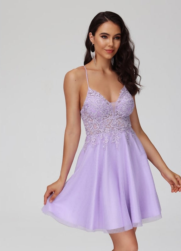 Robe Trapèze Rêve Lilas Flottant