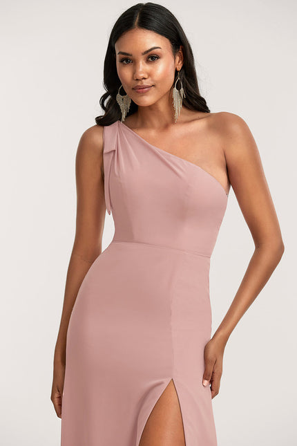 Robe Trapèze Rose Poudré Chic - gallery 3