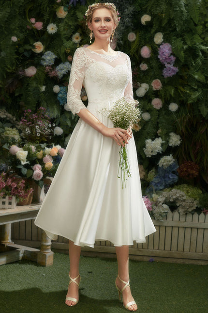 Robe Trapèze Éclat Satiné Floral - gallery 2