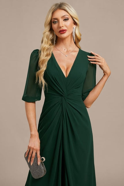 Robe Trapèze Élégante Mousseline - gallery 1