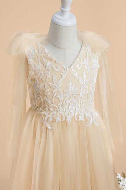 Robe Trapèze Tulle Écru - gallery 6