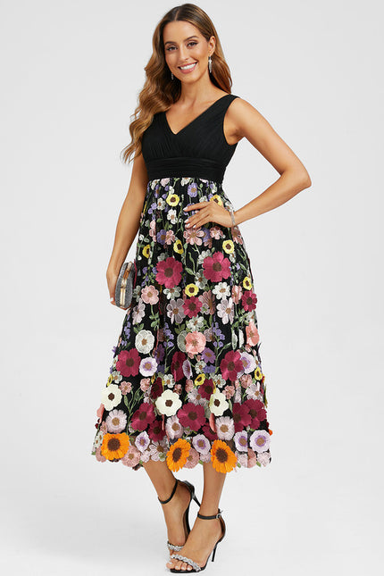 Robe Trapèze Éclat Multicolore - gallery 4