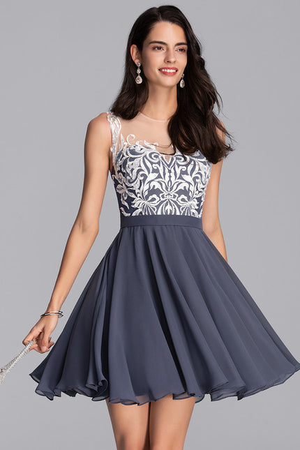 Robe Trapèze Courte Festive