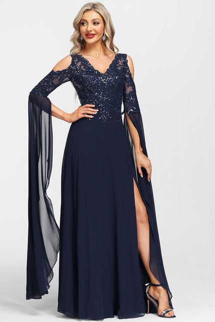 Robe Trapèze Éclat De Violettes - gallery 4