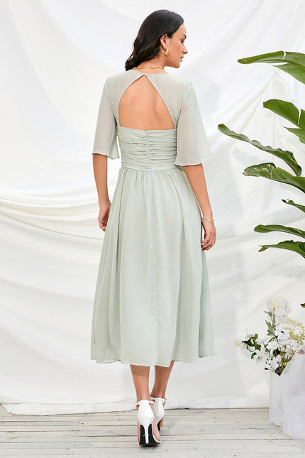 Robe Trapèze Chic Olivâtre - gallery 4