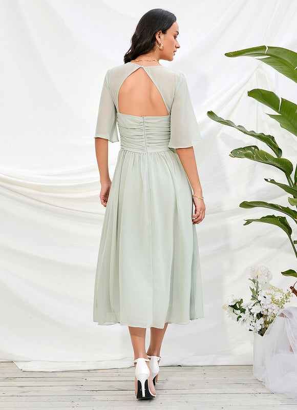 Robe Trapèze Chic Olivâtre - gallery 4