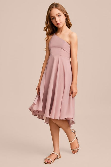 Robe Trapèze Rosée Flottante - gallery 1