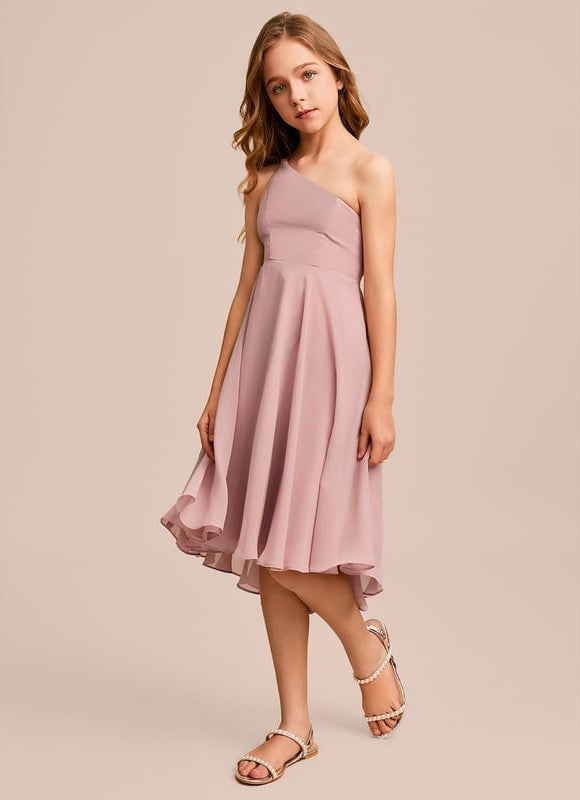 Robe Trapèze Rosée Flottante - gallery 1