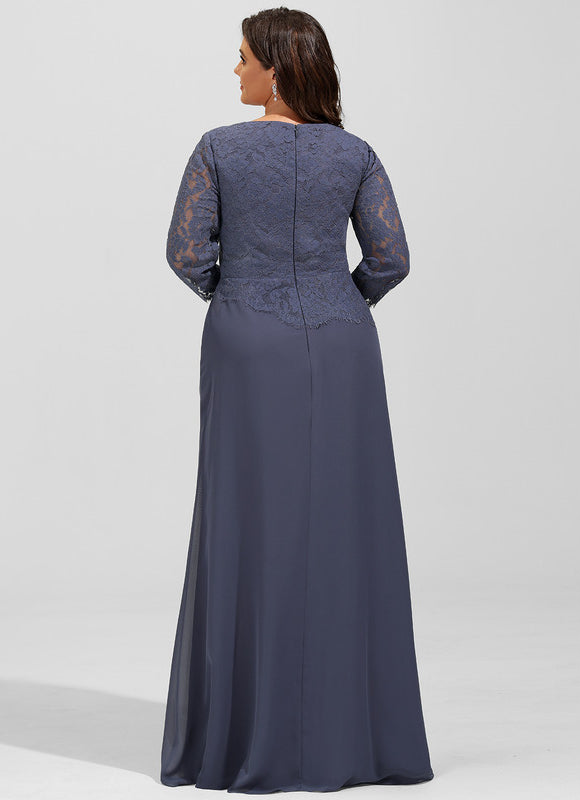 Robe Trapèze Bleue Vintage Soirée - gallery 7