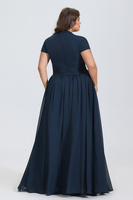 Robe Trapèze Élégante Mousseline - gallery 5