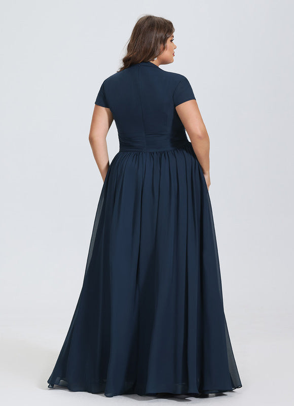 Robe Trapèze Élégante Mousseline - gallery 5