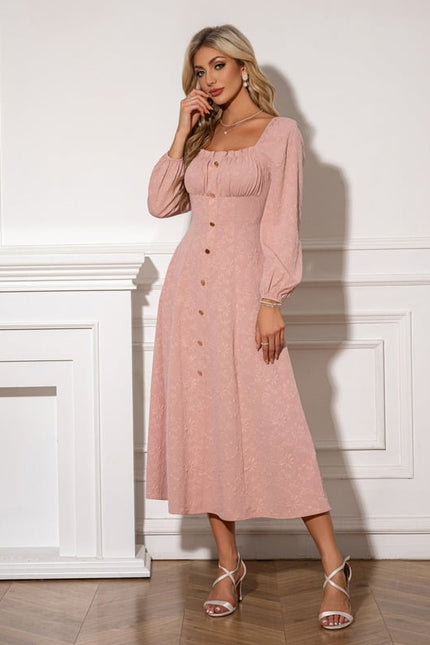 Robe Trapèze Midi Romantique - gallery 3