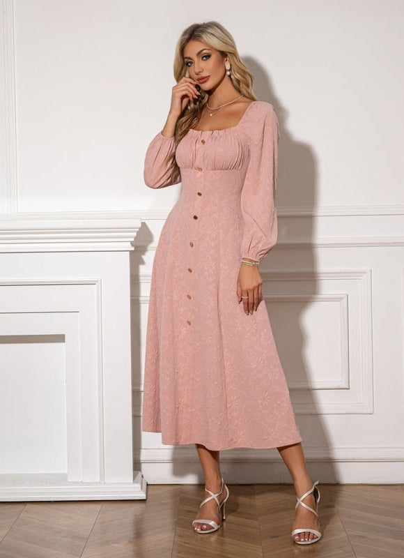 Robe Trapèze Midi Romantique - gallery 3