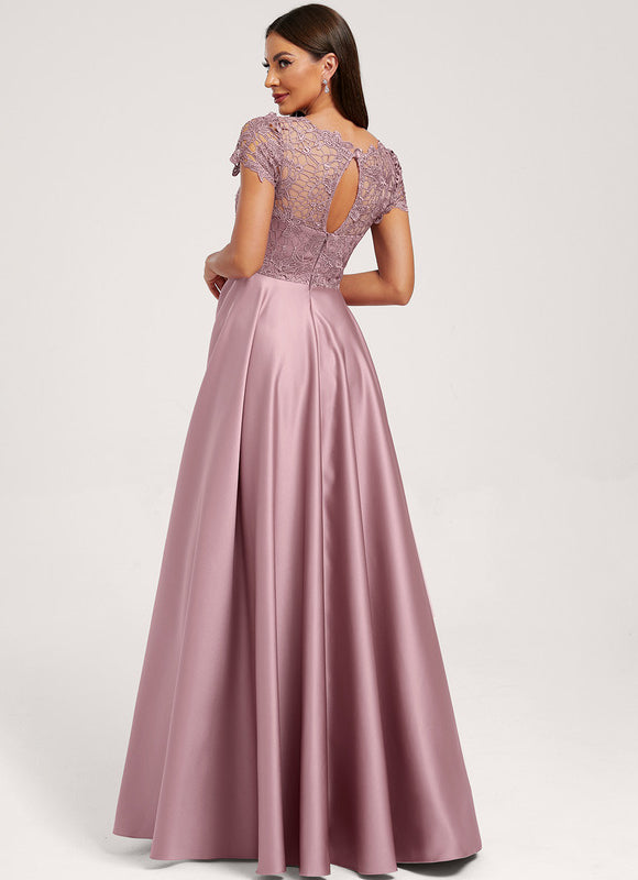Robe Trapèze Mauve Élégante - gallery 2