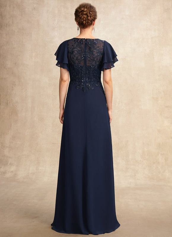 Robe Trapèze Longue Violetée - gallery 1