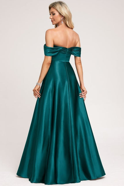 Robe Trapeze Epaule Dénudée - gallery 2