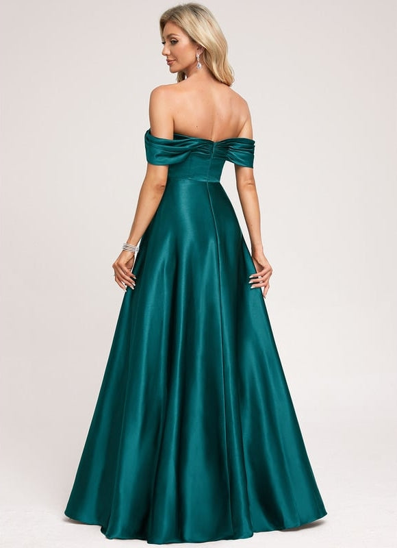 Robe Trapeze Epaule Dénudée - gallery 2