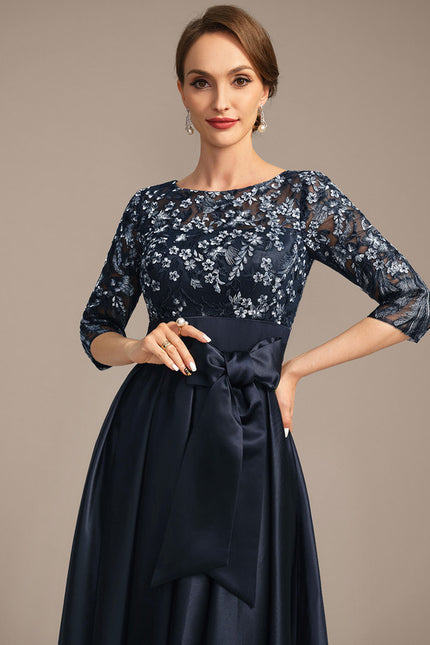 Robe Trapèze Satin Nuit - gallery 1