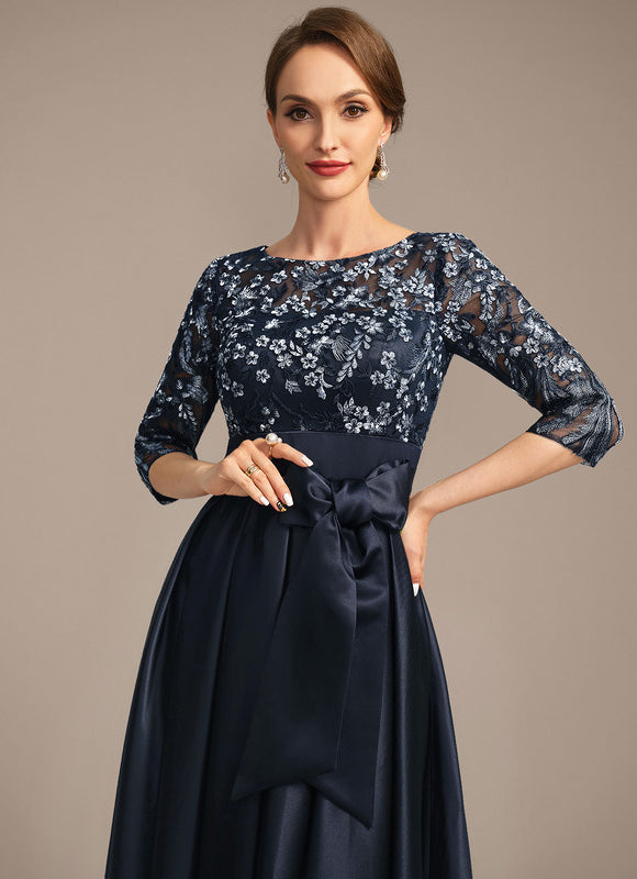 Robe Trapèze Satin Nuit - gallery 1