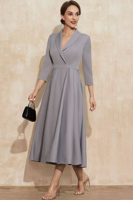 Robe Trapèze Gracieuse Élégance - gallery 5