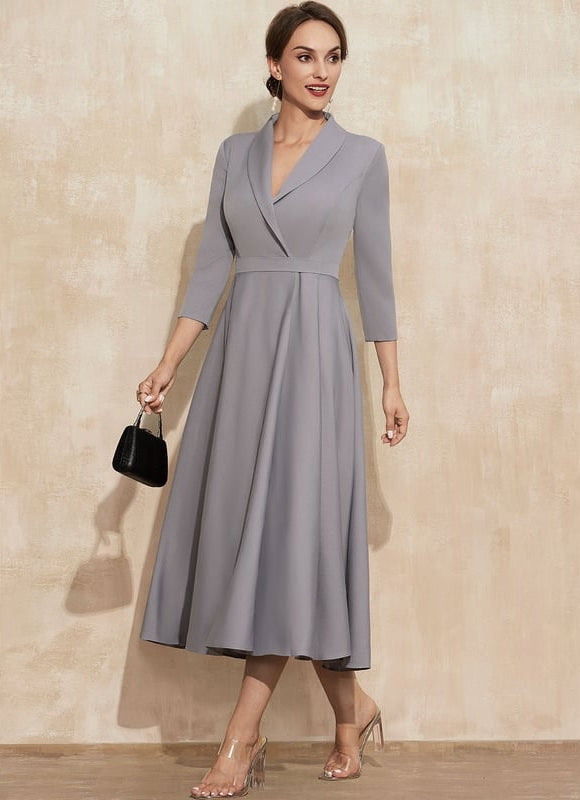 Robe Trapèze Gracieuse Élégance - gallery 5