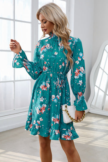 Robe Trapèze Flocon Pêche - gallery 3