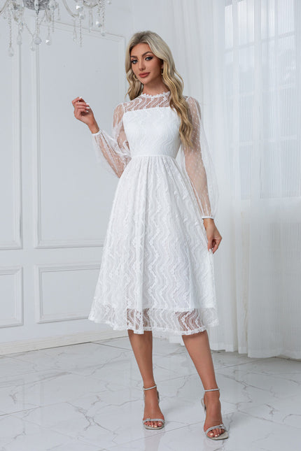 Robe Dentelle Trapeze - gallery 6