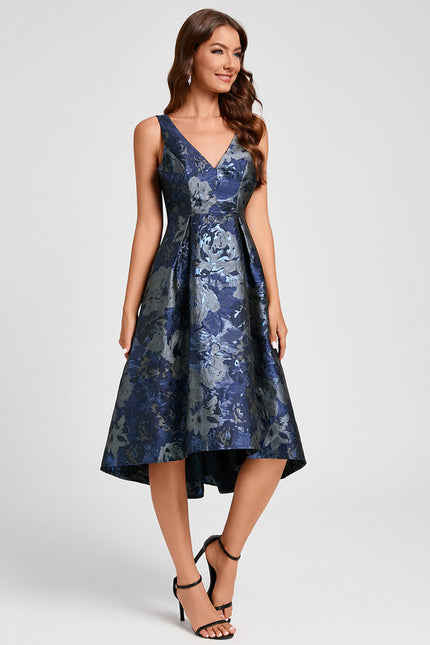 Robe Trapèze Nuit Fleurie - gallery 3