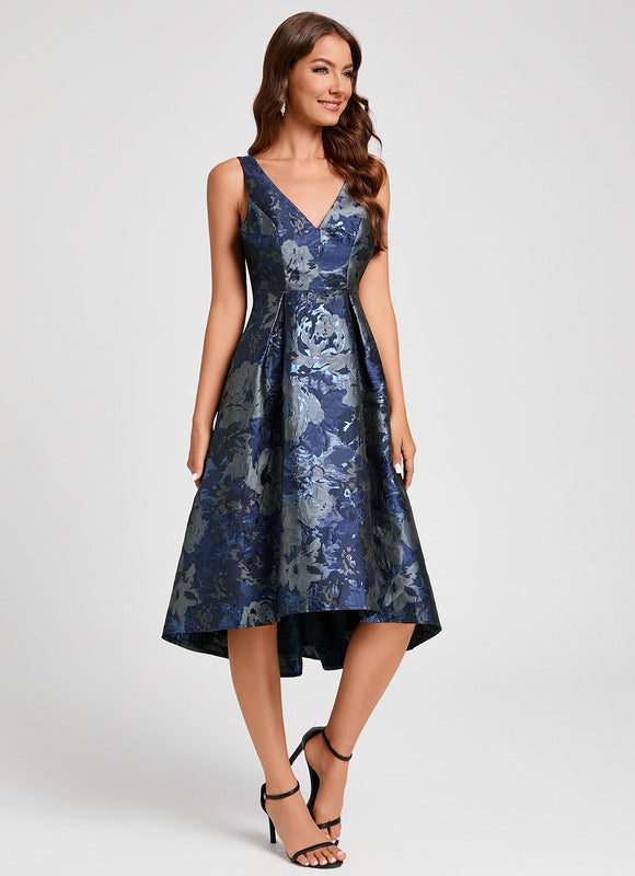 Robe Trapèze Nuit Fleurie - gallery 3