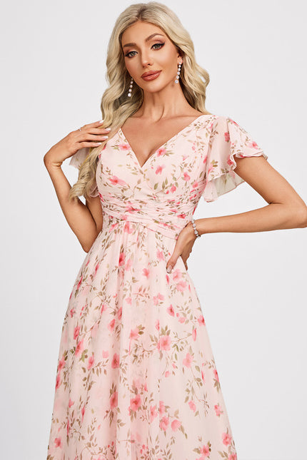 Robe Trapèze Mousseline Fendue - gallery 4