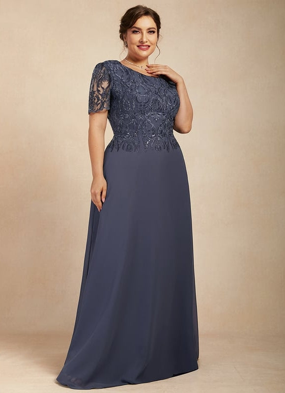 Robe Trapèze Élégance Marine Brodée - gallery 7